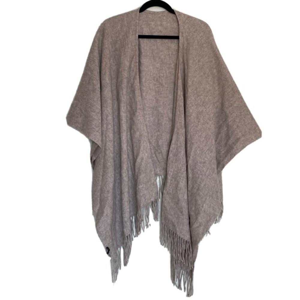 Portolano Gray Fringe Wrap
